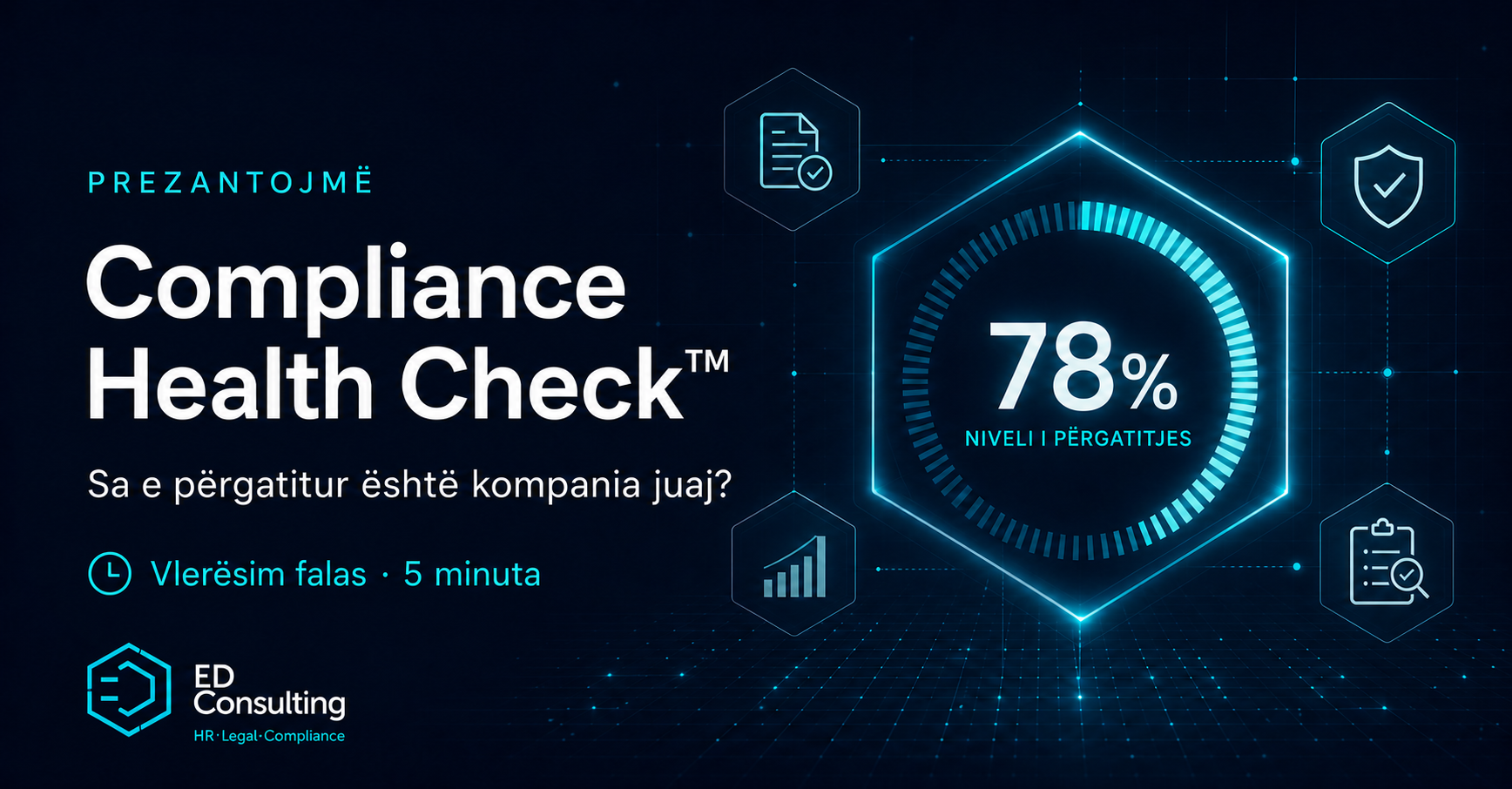 Pamje e Compliance Health Check të ED Consulting